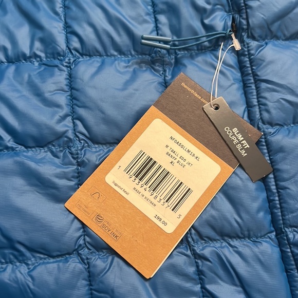 New The North Face Mens Thermoball jacket blue size x large NWT XL - Picture 6 of 7